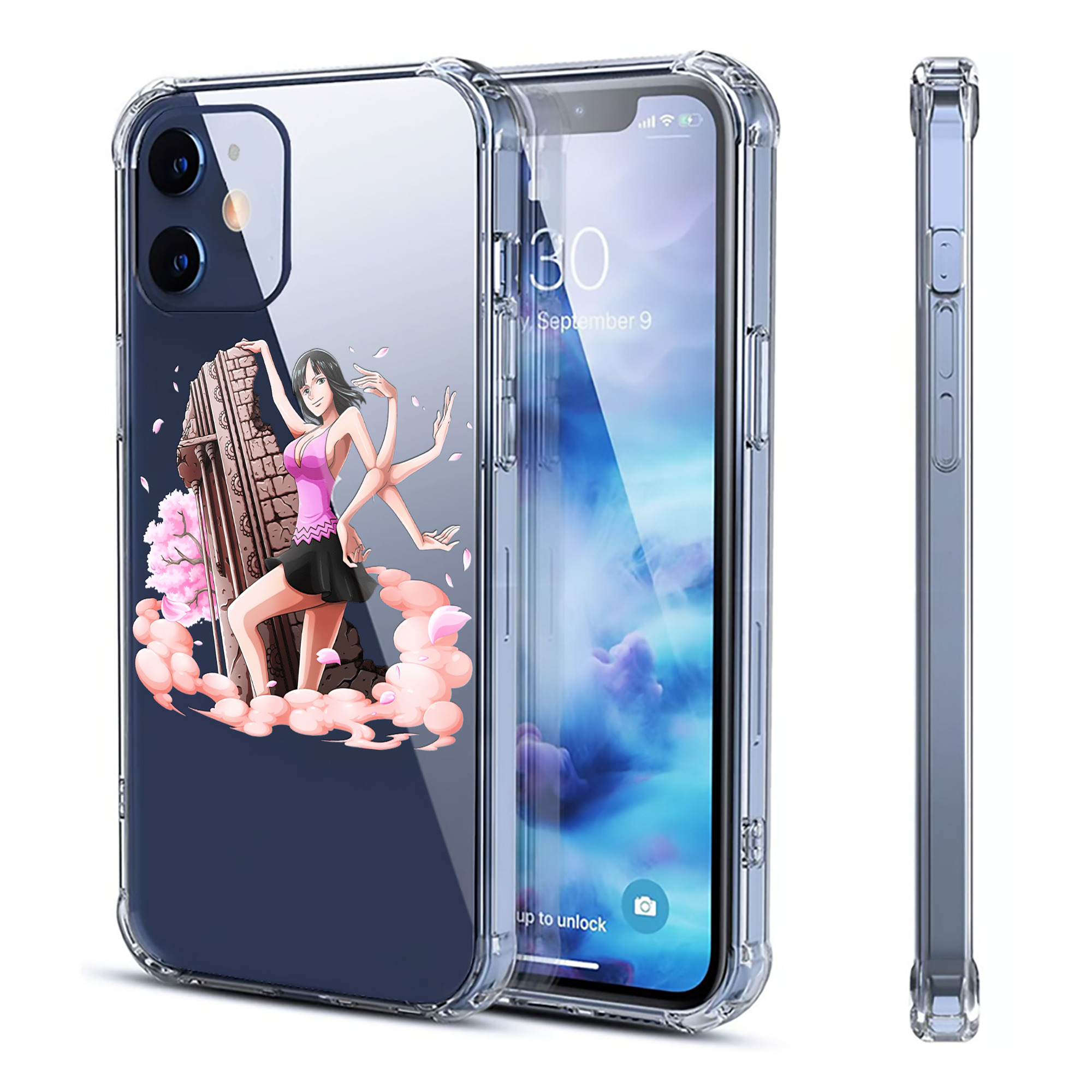 （画像用） ワンピース ニコ・ロビン ONE PIECE Nico Robin 【iPhone 12シリーズ対応】透明スマホケース（クリアソフトケース）